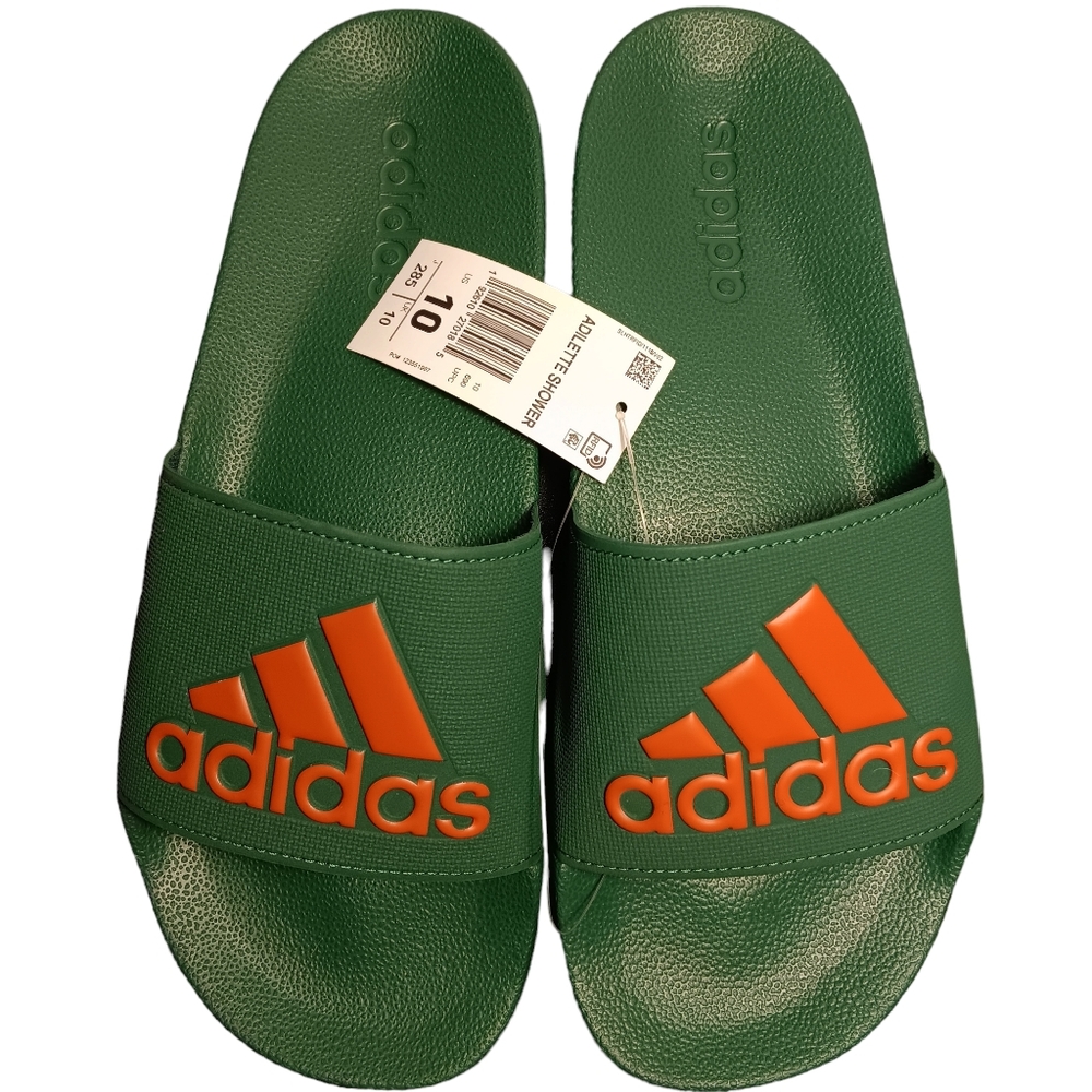 ADIDAS Unisex Adilette Shower Slides Mens Size 10, Women’s Size 11.